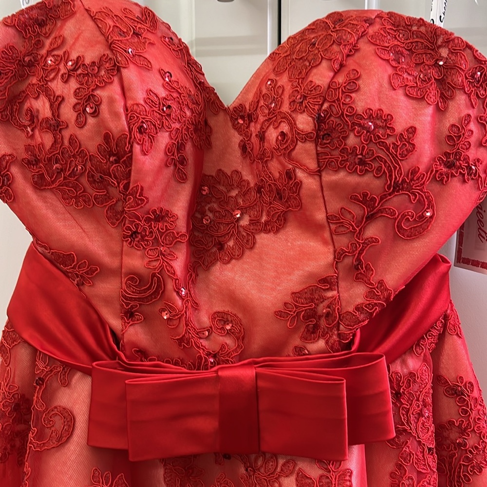 Formal red dress - Picture 3 of 5